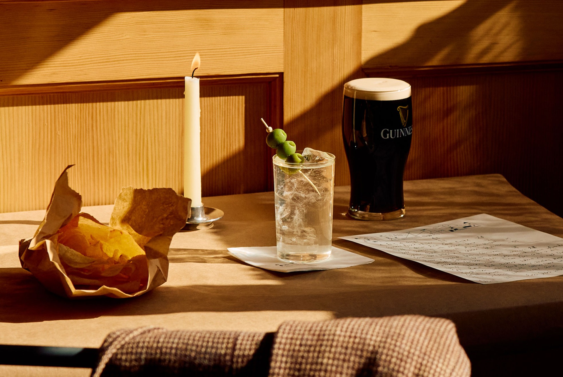 The Dirty G&T and a Guinness at Dean’s. Matt Russell
