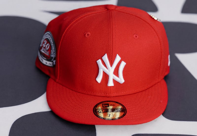 Yankees red caps