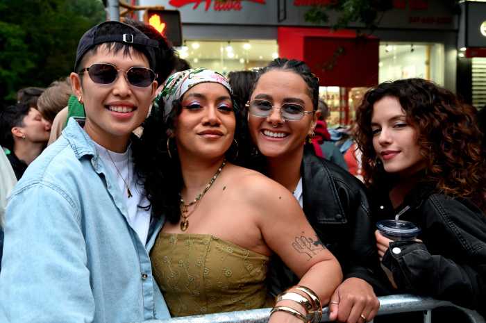 Enjoying the evening at Brooklyn Pride in 2025.
