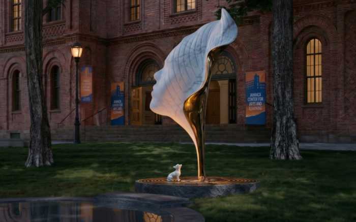 Nekisha Durrett's "Bending the Note." Photo via DCLA.