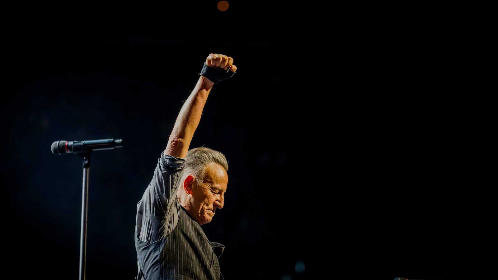 Bruce Springsteen on the Land of Hope and Dreams American Tour.