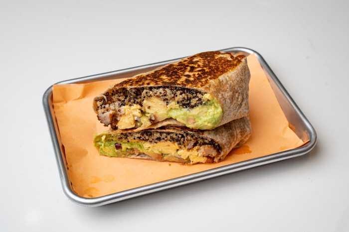 Buenos Dias breakfast burrito. Photo courtesy of Sunnyside Up Café.