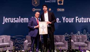 NBA Star Deni Avdija receives Jerusalem Ambassador award at Manhattan real estate fai