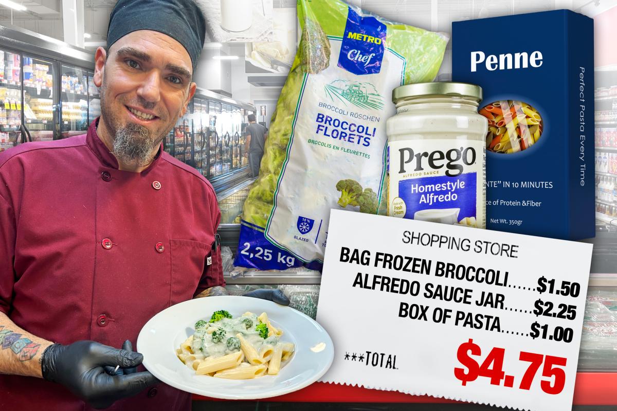 Chef turns $5 groceries into filling family meals