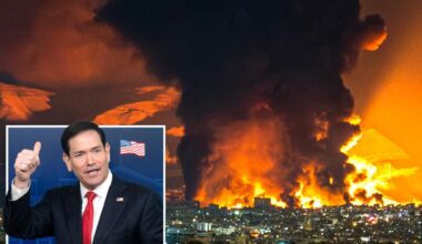 Marco Rubio uses rap references to send warnings to Iran as he steps in for Karoline Leavitt at press briefing