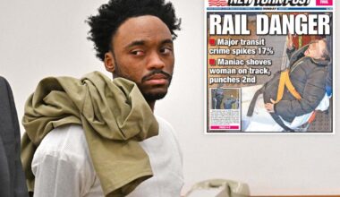 NYC's accused Valentine's Day subway pusher seen for first time in court
