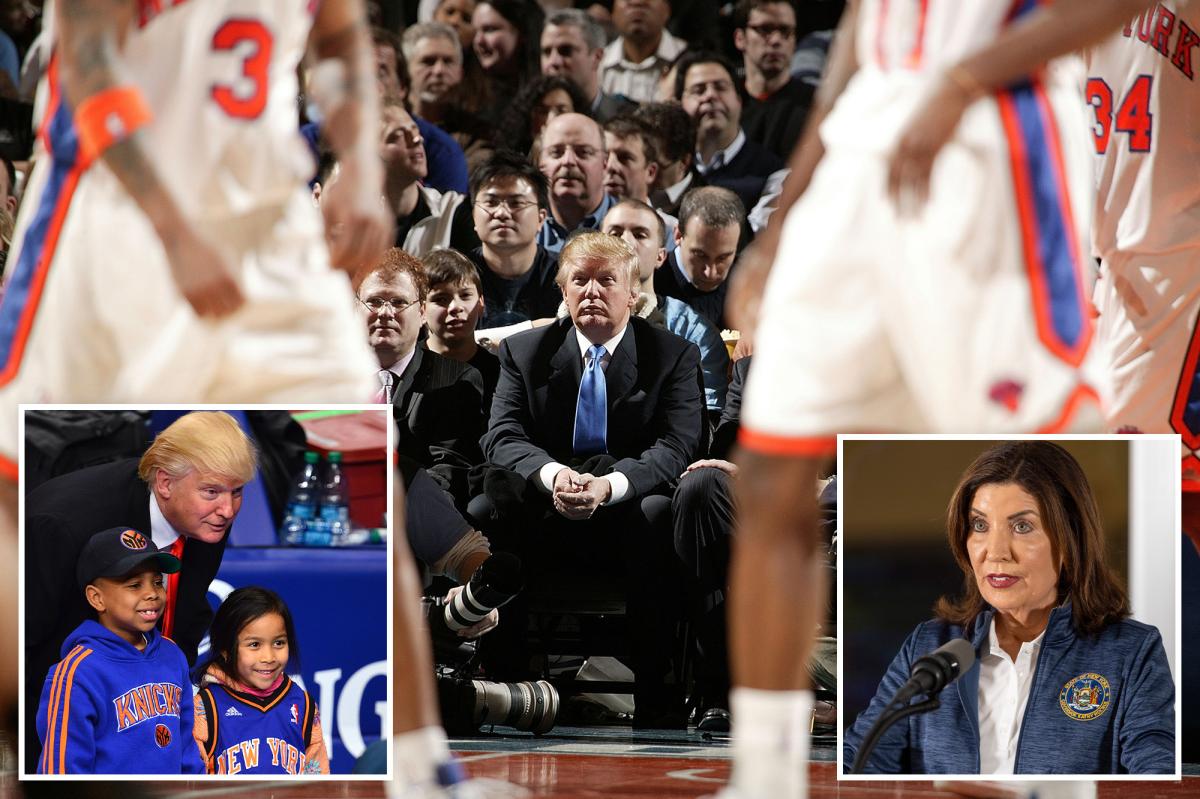 Hochul tries to dunk on Trump over Knicks fandom — but it totally backfires