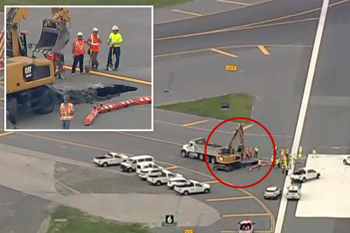 Sinkhole closes busy LaGuardia Airport runway — sparks fears of delays, cancellations