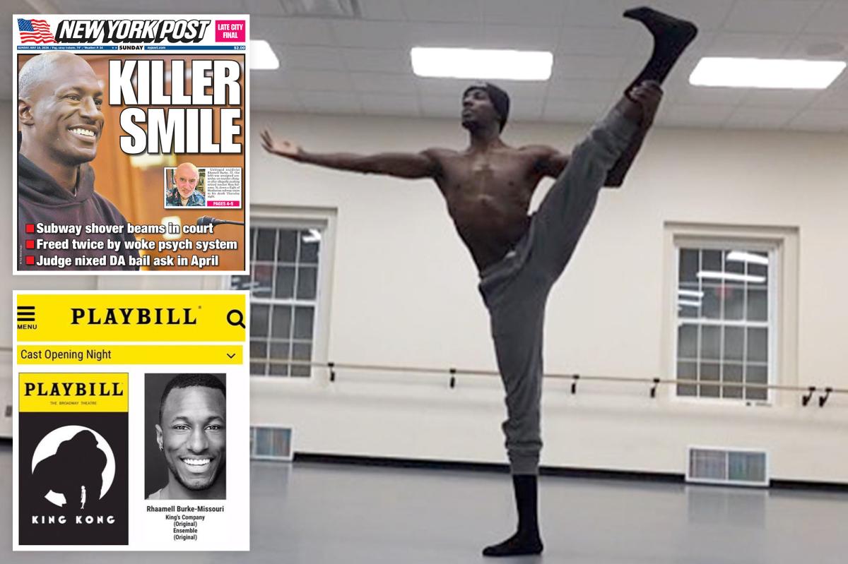 Grinning accused NYC subway shover Rhamell Burke was Broadway dancer