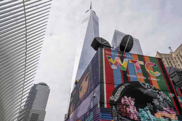 A general view shows 2 World Trade Center where American Express will build new global headquarters, Feb. 25, 2026, in New York. (Yuki Iwamura/AP)