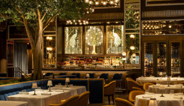 A fine dining restaurant.