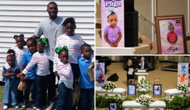 8 children murdered in cold blood by monster dad laid to rest in emotional service