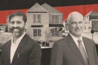 Thakkar Developers’ Poorvesh Thakkar and D.R. Horton’s Paul Romanowski with Mustang Square homes