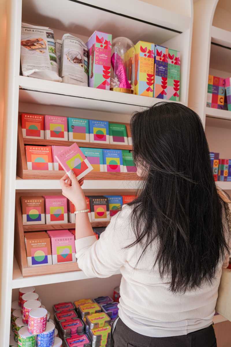 Guests can shop through all of Chococo's artisan treats.