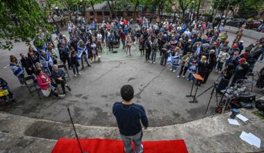 Queens rally denounces antisemitism after swastikas scrawled over Forest Hills and Rego Park