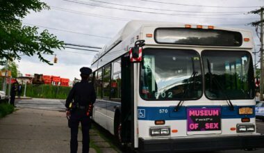 Police search for suspects after reckless shooting hits B103 bus in East New York • Brooklyn Paper