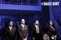 Council member Chi Osse, Office of Deed Theft Prevention's Peter White, Mayor Zohran Mamdani and Attorney General Letitia James
