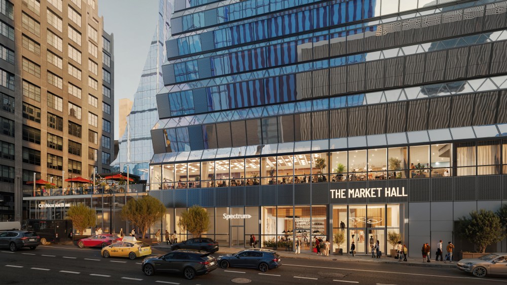 Rendering of the soon-to-open "Market Hall at Manhattan West."