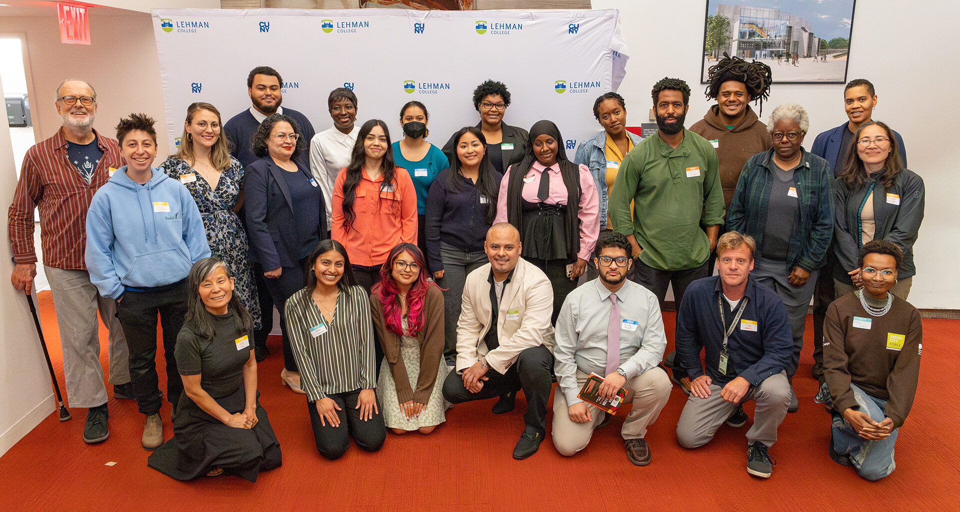members of the Bronx Food Humanities Initiative pose for a group shot.