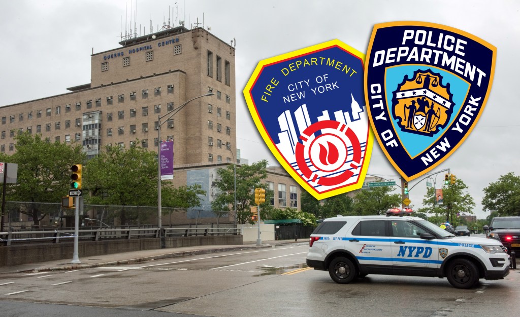 FDNY firefighter arrested for punching NYPD cop during unprovoked on-duty attack at Queens hospital
