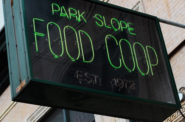 A sign for the Park Slope Food Coop.