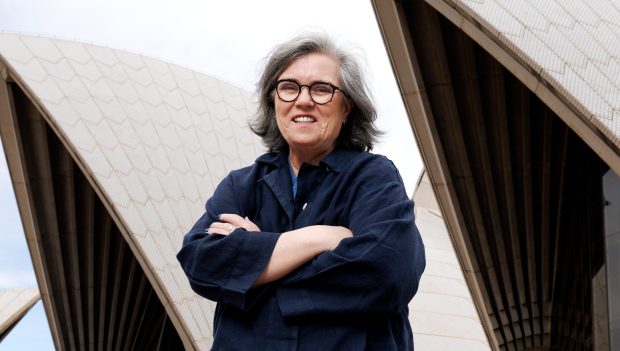 Rosie O'Donnell arrives in Australia ahead of her "Common Knowledge" show at the Sydney Opera House on Oct. 6, 2025 in Sydney, Australia. (Photo by Brendon Thorne/Getty Images for Tinderbox Productions)