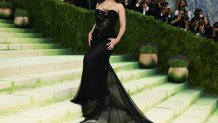 British singer-Songwriter Charli Xcx arrives for the 2026 Met Gala celebrating "Costume Art" at the Metropolitan Museum of Art, in New York, on May 4, 2026. (Photo by ANGELA WEISS / AFP)