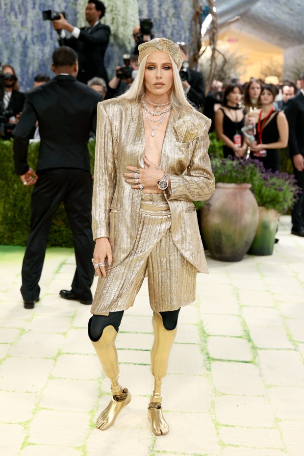 NEW YORK, NEW YORK - MAY 04: Lauren Wasser attends the 2026 Met Gala celebrating "Costume Art" at the Metropolitan Museum of Art on May 04, 2026 in New York City. (Photo by Dimitrios Kambouris/Getty Images for The Met Museum/Vogue)