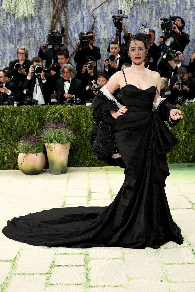NEW YORK, NEW YORK - MAY 04: Claire Foy attends the 2026 Met Gala celebrating "Costume Art" at the Metropolitan Museum of Art on May 04, 2026 in New York City. (Photo by Jamie McCarthy/Getty Images)