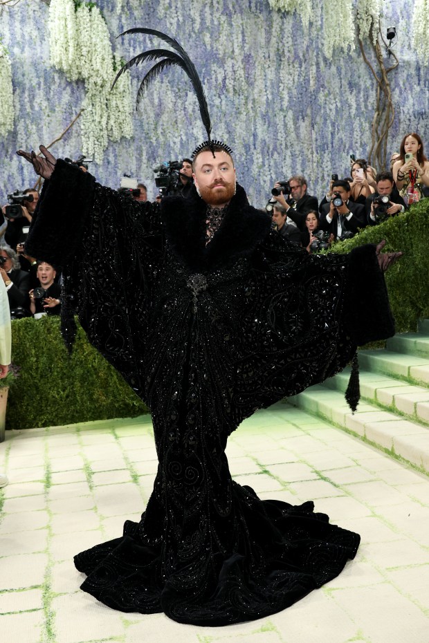 NEW YORK, NEW YORK - MAY 04: Sam Smith attends the 2026 Met Gala celebrating "Costume Art" at the Metropolitan Museum of Art on May 04, 2026 in New York City. (Photo by Jamie McCarthy/Getty Images)