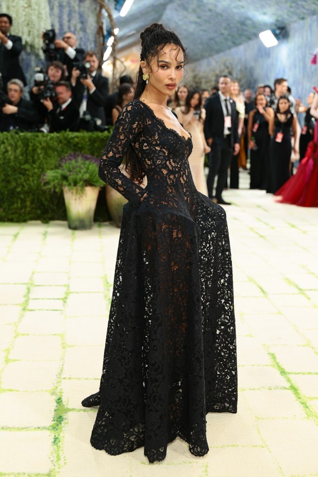 NEW YORK, NEW YORK - MAY 04: Zoë Kravitz attends the 2026 Met Gala celebrating "Costume Art" at the Metropolitan Museum of Art on May 04, 2026 in New York City. (Photo by Dimitrios Kambouris/Getty Images for The Met Museum/Vogue)