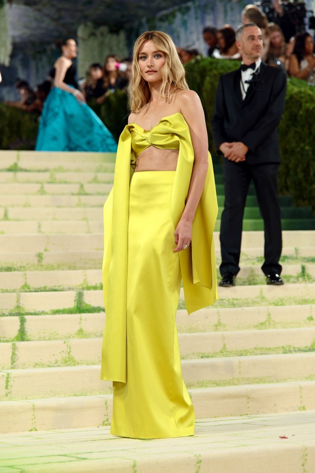 NEW YORK, NEW YORK - MAY 04: Sarah Pidgeon attends the 2026 Met Gala celebrating "Costume Art" at the Metropolitan Museum of Art on May 04, 2026 in New York City. (Photo by Dimitrios Kambouris/Getty Images for The Met Museum/Vogue)
