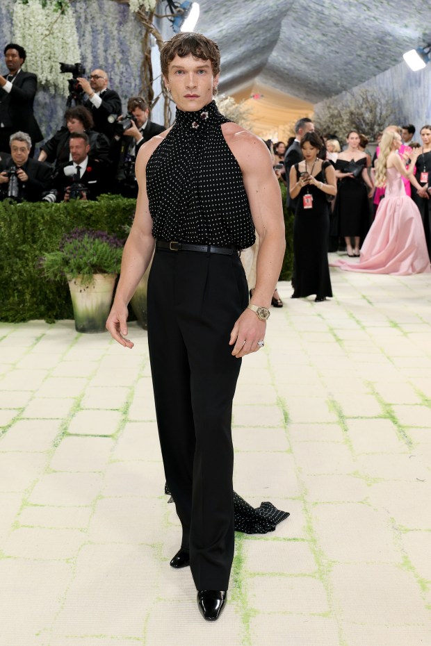 NEW YORK, NEW YORK - MAY 04: Connor Storrie attends the 2026 Met Gala celebrating "Costume Art" at the Metropolitan Museum of Art on May 04, 2026 in New York City. (Photo by Mike Coppola/Getty Images)