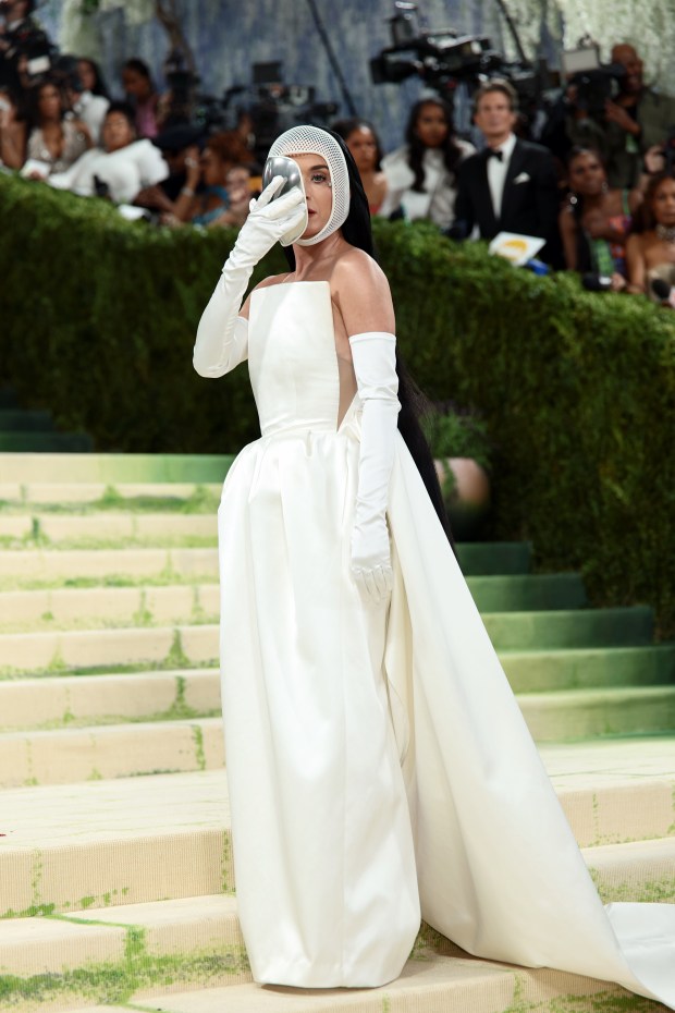 NEW YORK, NEW YORK - MAY 04: Katy Perry attends the 2026 Met Gala celebrating "Costume Art" at the Metropolitan Museum of Art on May 04, 2026 in New York City. (Photo by Dimitrios Kambouris/Getty Images for The Met Museum/Vogue)
