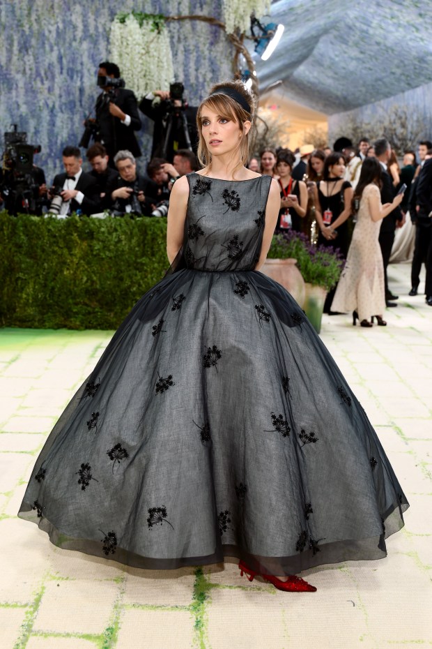 NEW YORK, NEW YORK - MAY 04: Maya Hawke attends the 2026 Met Gala celebrating "Costume Art" at the Metropolitan Museum of Art on May 04, 2026 in New York City. (Photo by Dimitrios Kambouris/Getty Images for The Met Museum/Vogue)