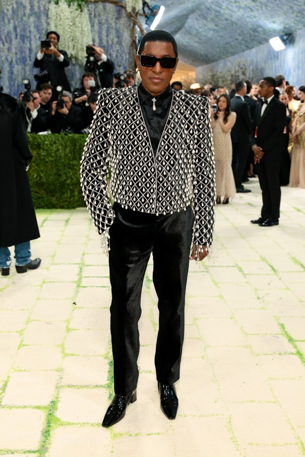 NEW YORK, NEW YORK - MAY 04: Babyface attends the 2026 Met Gala celebrating "Costume Art" at the Metropolitan Museum of Art on May 04, 2026 in New York City. (Photo by Dimitrios Kambouris/Getty Images for The Met Museum/Vogue)