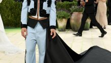 NEW YORK, NEW YORK - MAY 04: Hudson Williams attends the 2026 Met Gala celebrating "Costume Art" at the Metropolitan Museum of Art on May 04, 2026 in New York City. (Photo by Mike Coppola/Getty Images)