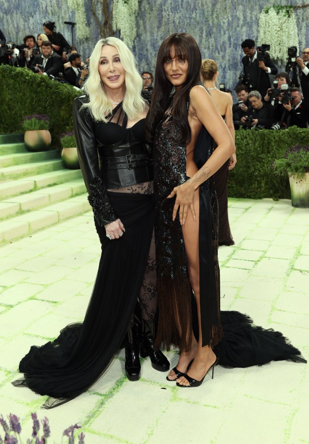 NEW YORK, NEW YORK - MAY 04: (L-R) Cher and Jesse Jo Stark attend the 2026 Met Gala celebrating "Costume Art" at the Metropolitan Museum of Art on May 04, 2026 in New York City. (Photo by Mike Coppola/Getty Images)