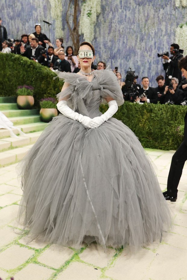 NEW YORK, NEW YORK - MAY 04: Sarah Paulson attends the 2026 Met Gala celebrating "Costume Art" at the Metropolitan Museum of Art on May 04, 2026 in New York City. (Photo by Mike Coppola/Getty Images)