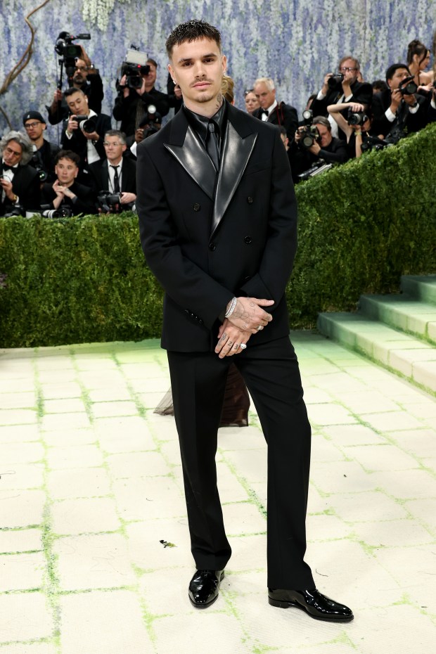 NEW YORK, NEW YORK - MAY 04: Romeo Beckham attends the 2026 Met Gala celebrating "Costume Art" at the Metropolitan Museum of Art on May 04, 2026 in New York City. (Photo by Jamie McCarthy/Getty Images)