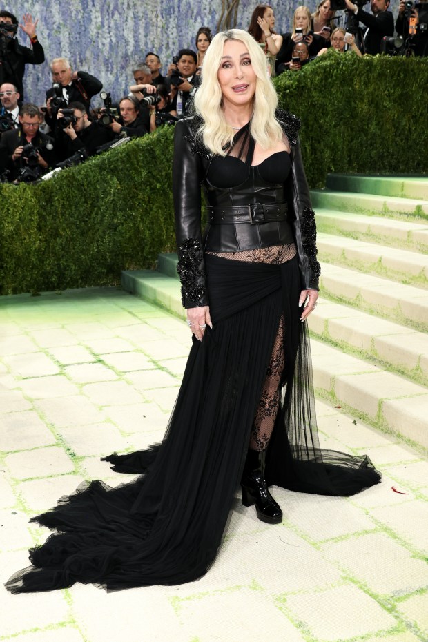 NEW YORK, NEW YORK - MAY 04: Cher attends the 2026 Met Gala celebrating "Costume Art" at the Metropolitan Museum of Art on May 04, 2026 in New York City. (Photo by Jamie McCarthy/Getty Images)