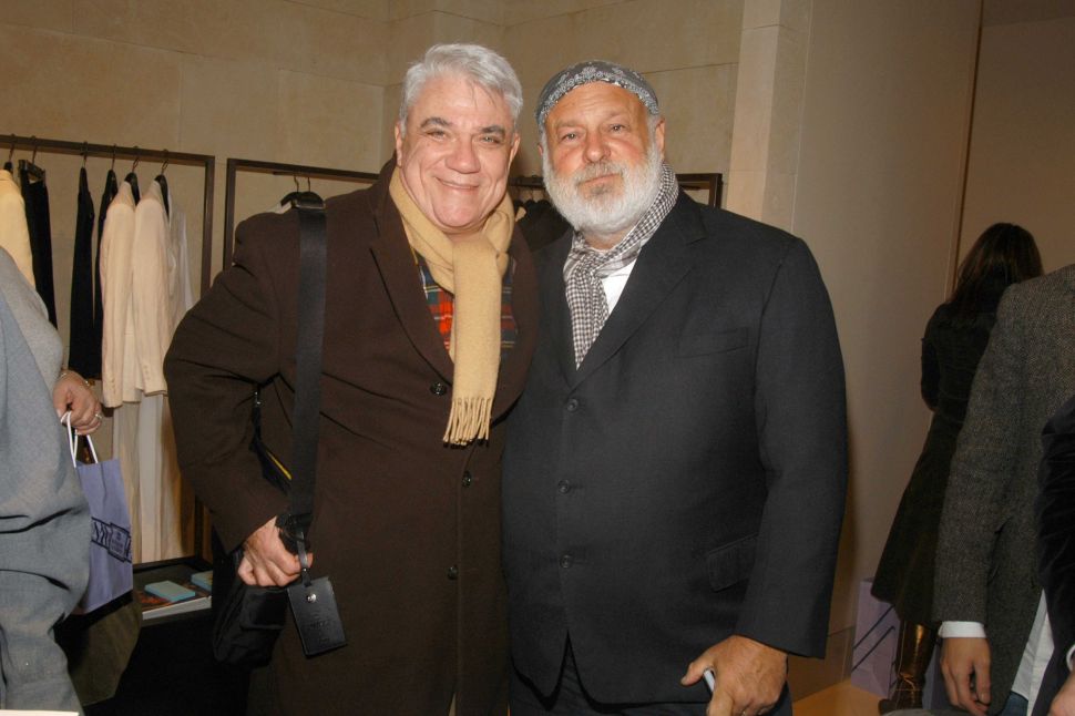 Rex Reed and Bruce Weber attend Bergdorf Goodman Launches "Blood, Sweat and Tears or How I Stopped Worrying and Learned to Love Fashion" by Bruce Weber at Bergdorf Goodman on December 14, 2005 in New York City.