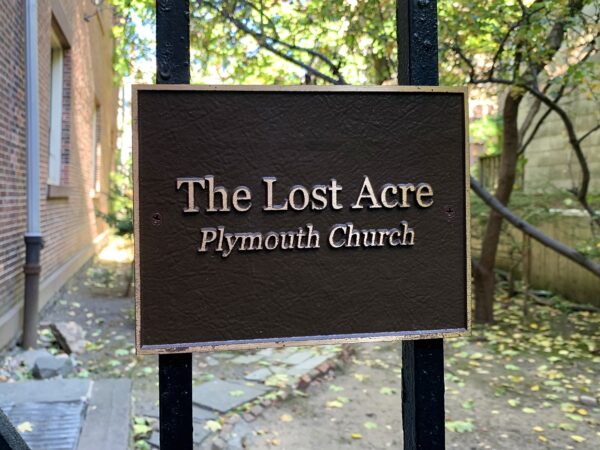 Grace Faison played a pivotal role in establishing the ‘Lost Acre’ garden at Plymouth Church. Photo: Mary Frost/Brooklyn Eagle