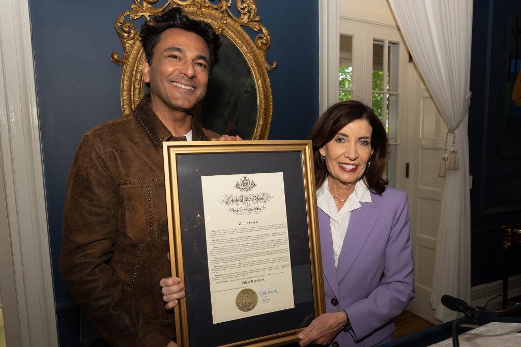New York State Honors Chef Vikas Khanna For Culinary Contributions