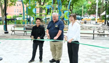 180-year-old Cuyler Gore Park gets new playground, spray showers and seating in $5M renovation • Brooklyn Paper
