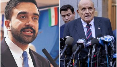 Mayor Zohran Mamdani asked about former Mayor Rudy Giuliani