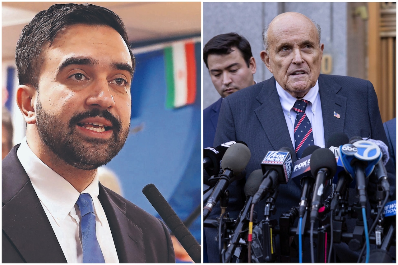 Mayor Zohran Mamdani asked about former Mayor Rudy Giuliani