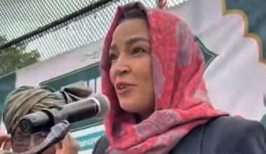 AOC mocked for wearing hijab at Eid event: 'You are telling other women to be Handmai