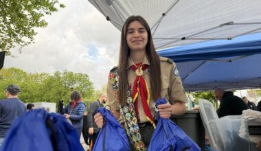 Queens Teen Hands Out Supplies to People in Need