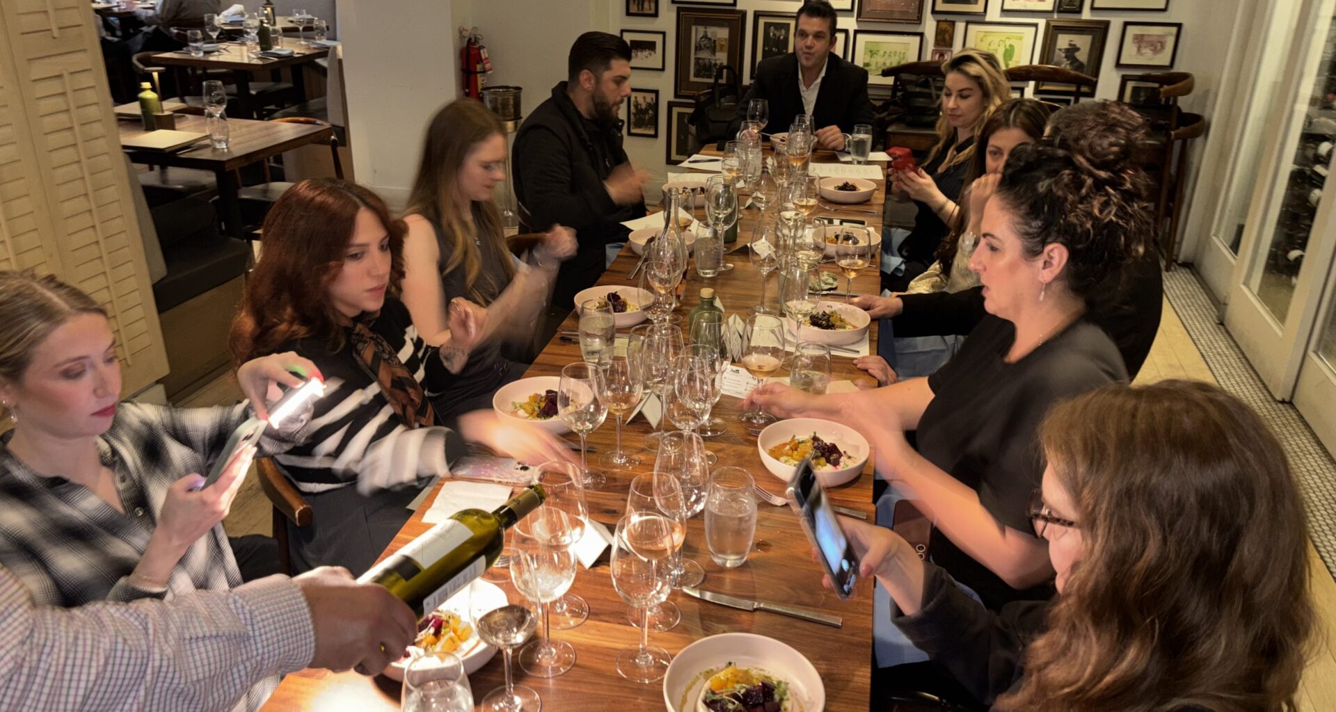The wine tasting event took place at Molyvos Restaurant on May 21. (Photo: Evelyn Karatzas)